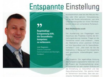 Entspannte Einstellung